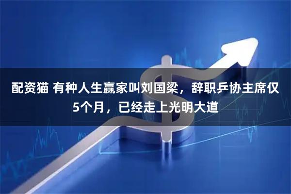 配资猫 有种人生赢家叫刘国梁，辞职乒协主席仅5个月，已经走上光明大道
