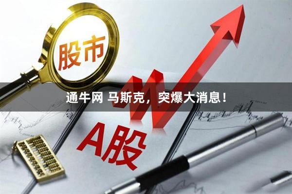 通牛网 马斯克，突爆大消息！