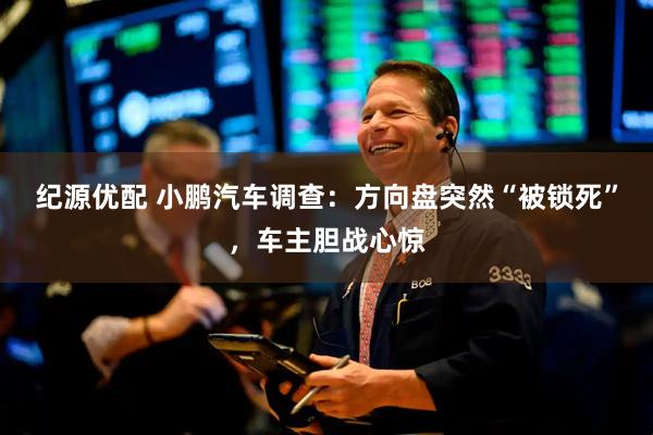 纪源优配 小鹏汽车调查：方向盘突然“被锁死”，车主胆战心惊